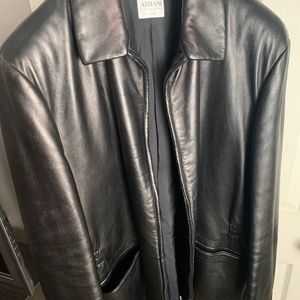 Armani men's leather jacket